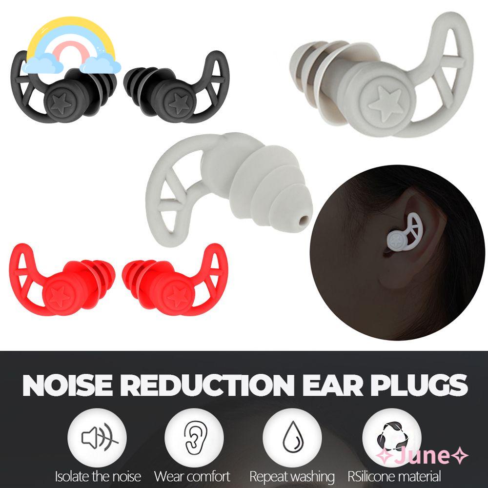 1 Cặp Nút Bịt Tai Cách Âm Bằng Silicon Mềm Tiện Dụng Khi Đi Lặn