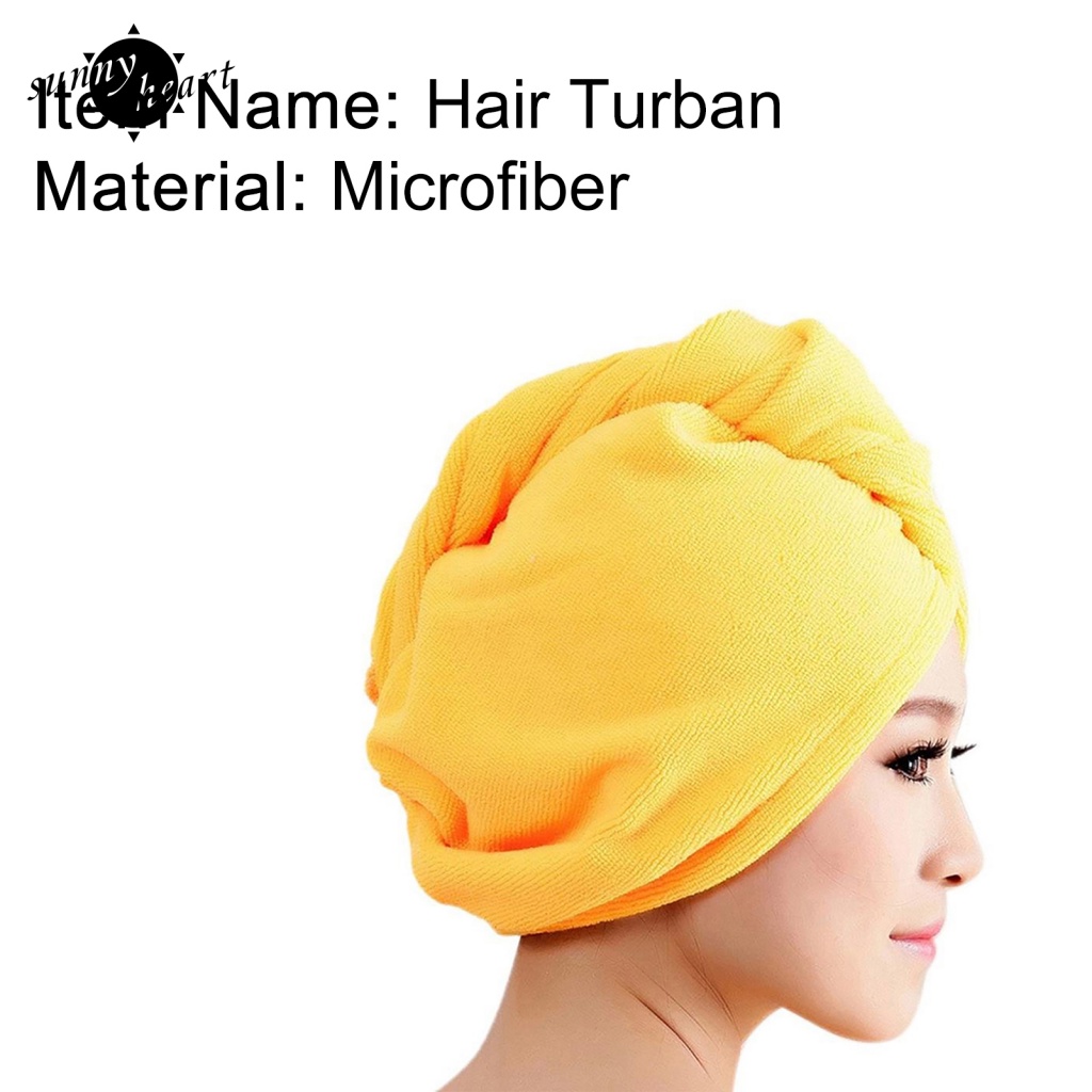 Khăn Quấn Tóc Bằng Sợi Micro Thấm Hút Nước Tốt Thoáng Khí Tiện Dụng Cho Nhà Tắm