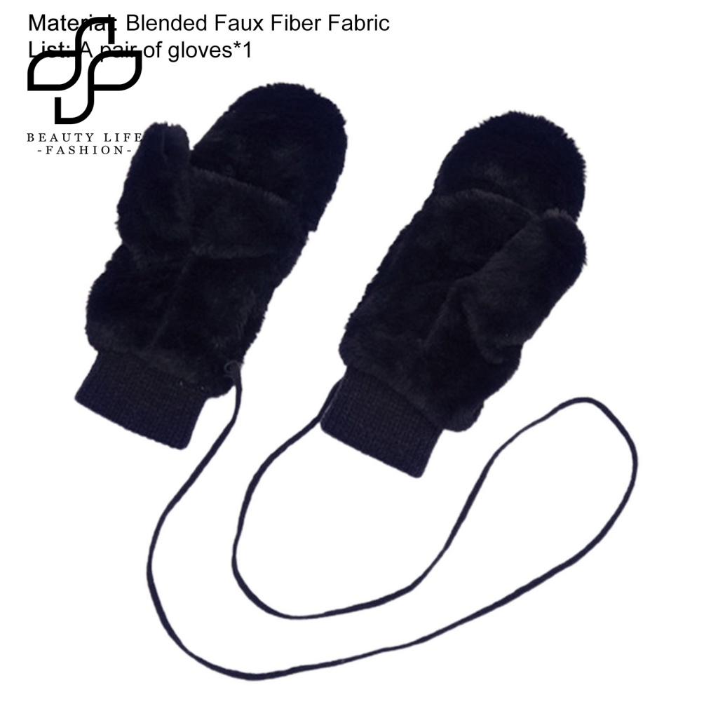 1 Đôi Găng Tay Chống Trượt Thời Trang Mùa Đông Cho Nữ