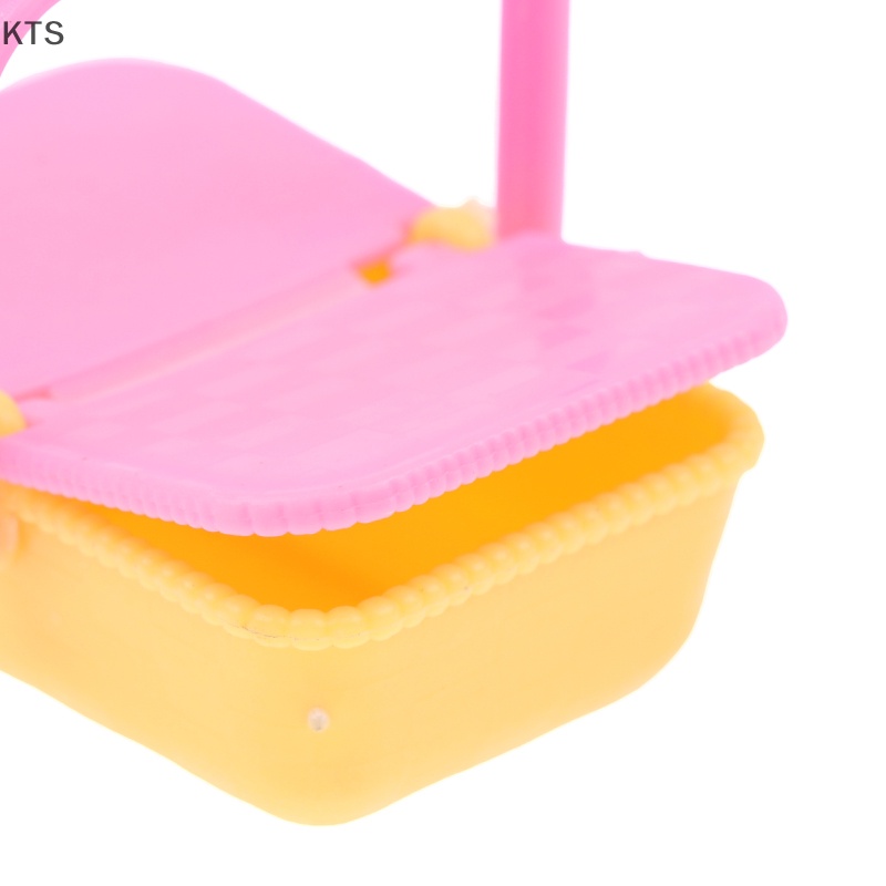 2 Giỏ Nhựa Mini Đựng Đồ Mua Sắm Cho Nhà Búp Bê 1: 12