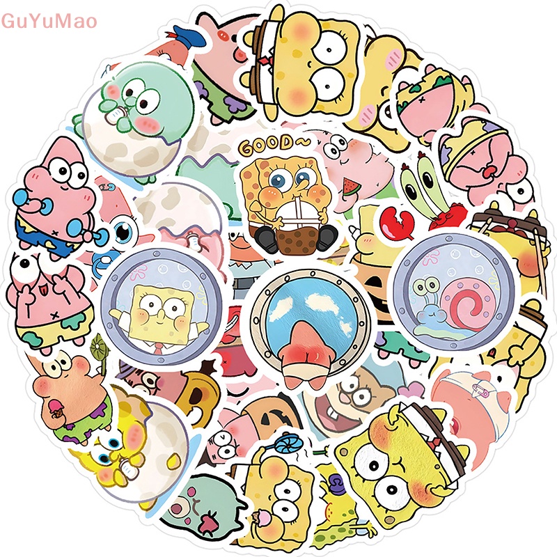 Bộ 63 Miếng Dán Hoạt Hình Doodle Chống Thấm Nước Trang Trí Sổ Tay / Ván Trượt Đồ Chơi Cho Bé PRTA