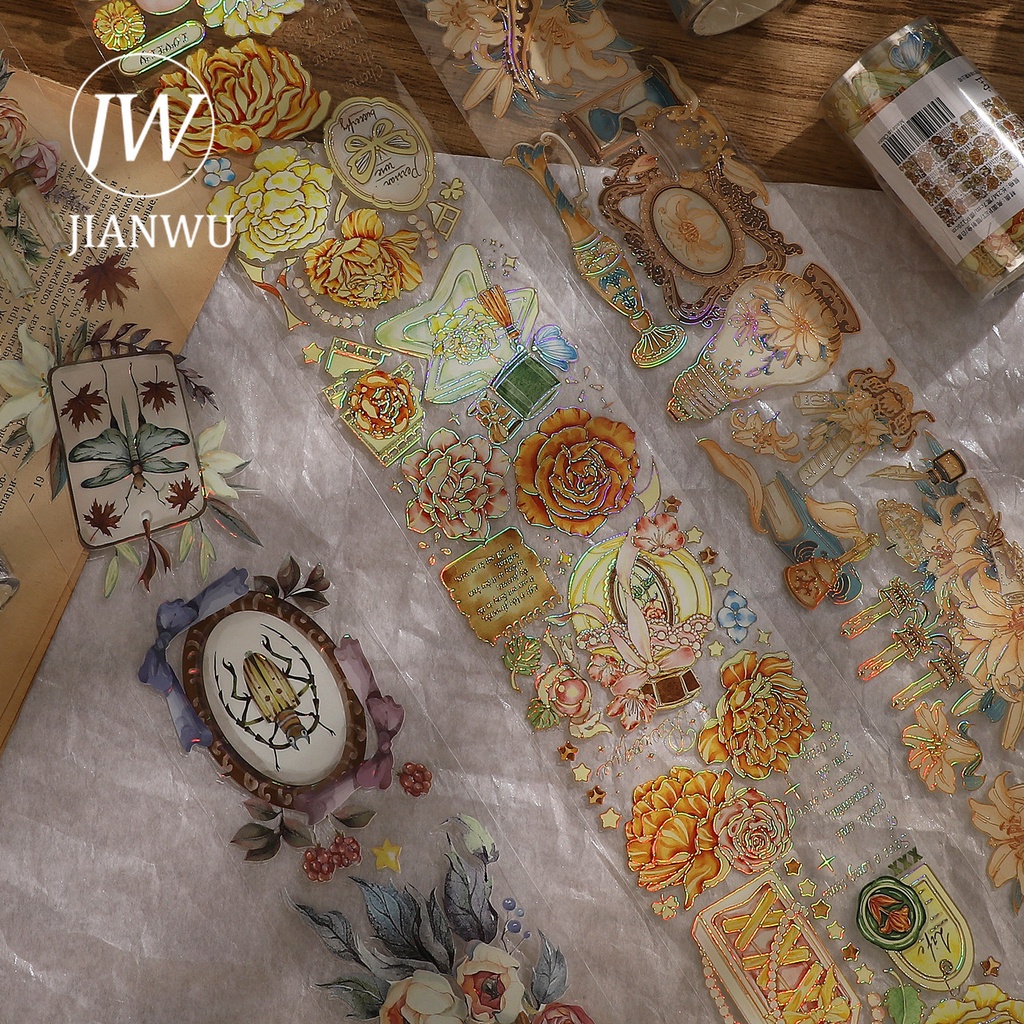 Cuộn Băng Keo Màu Vàng Sáng Bóng 200cm / 300cm Dùng Trang Trí DIY