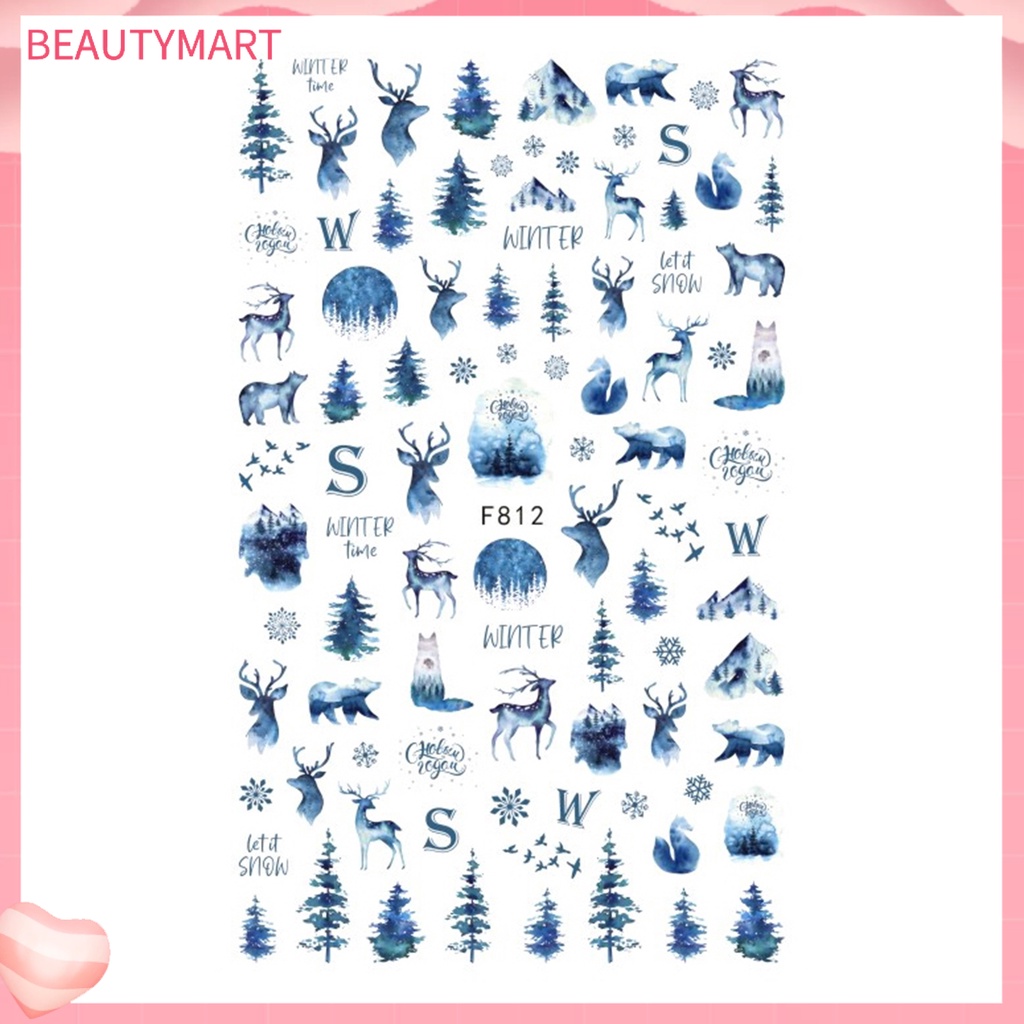 Set 2 Sticker Dán Móng Tay Tự Dính Không Gây Kích Ứng Có Thể Tháo Rời