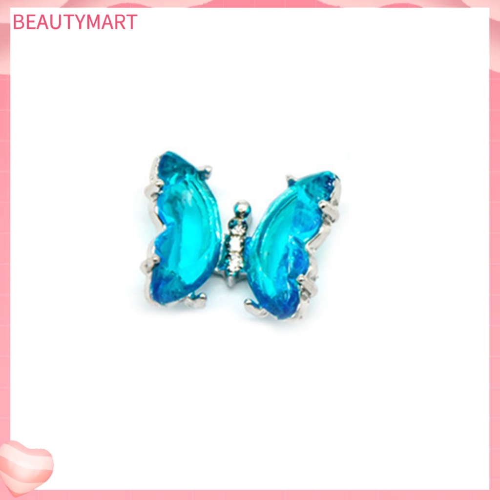 Đá Zirconia Trong Suốt Họa Tiết Bướm 3D Đính Móng Nghệ Thuật