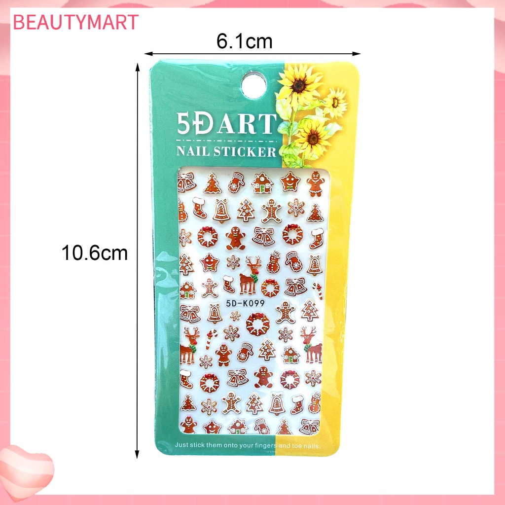 Miếng Dán Trang Trí Móng Tay Tự Dính Họa Tiết Tinh Tế Màu Sắc Sống Động Dễ Sử Dụng DIY