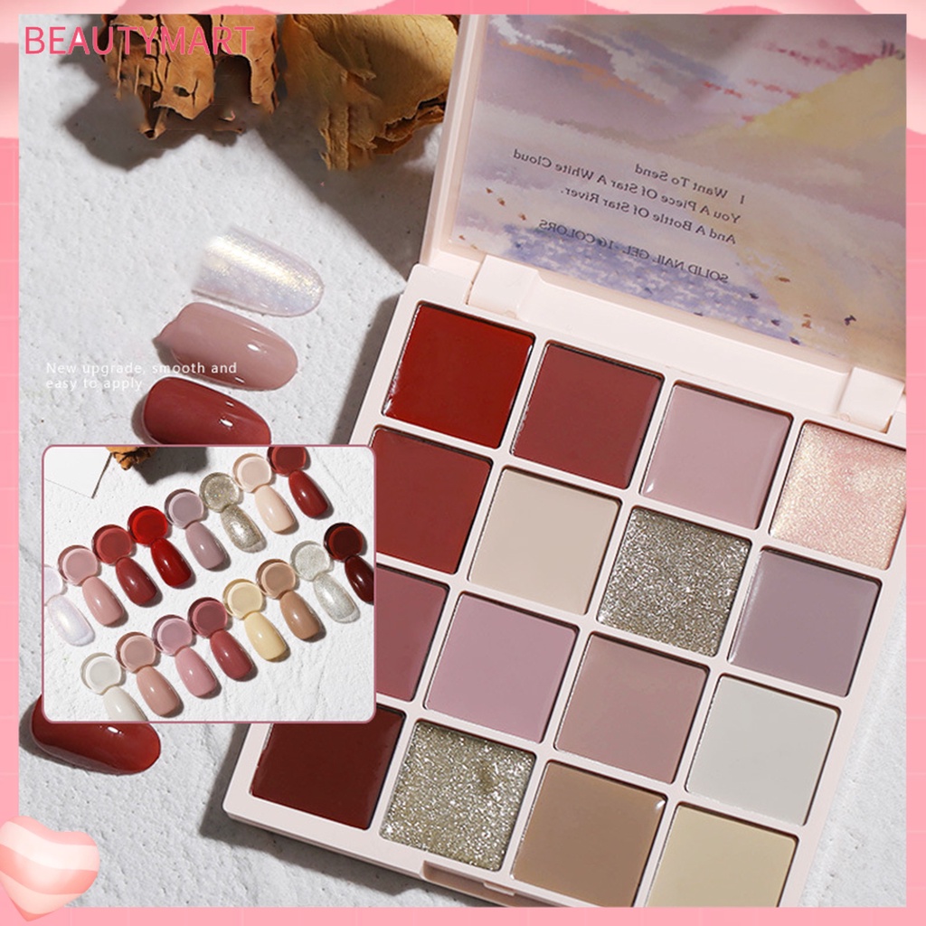 Kem Sơn Móng Tay 16 Màu Sắc Tự Nhiên Trọng Lượng Nhẹ 1.5g An Toàn Dành Cho Nữ