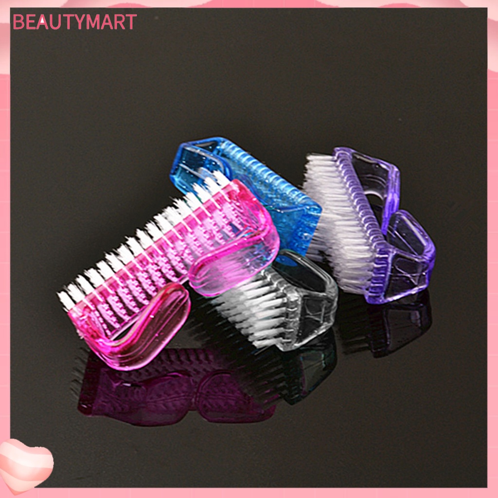 Bộ 4 Bàn Chải Vệ Sinh Móng Tay Cầm Nhựa Tiện Dụng