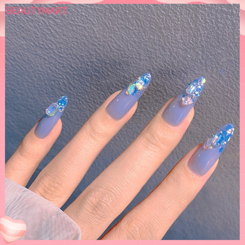 Bộ 100 Hạt Đá Vuông Siêu Nhẹ Dùng Trang Trí Móng Tay DIY