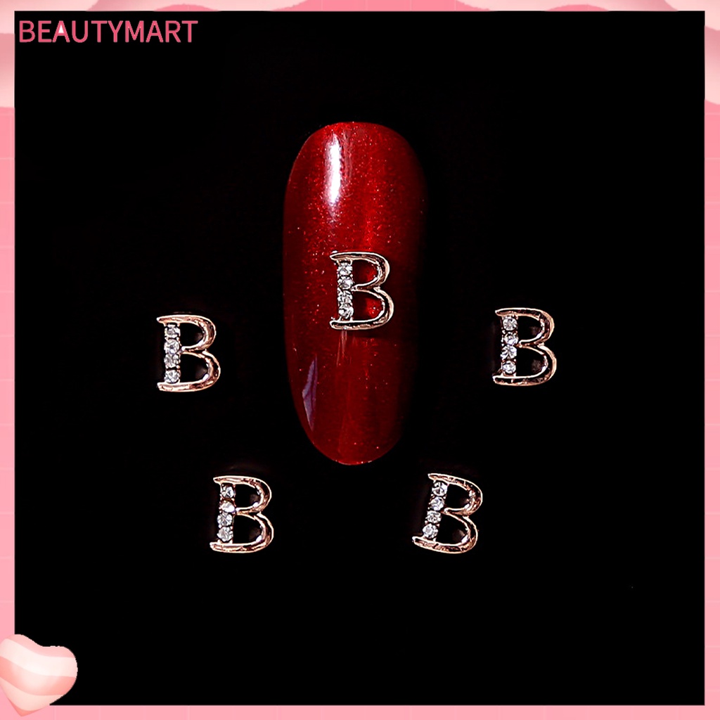 Set 10 Hạt Đá 26 Chữ Cái Ba Chiều Dùng Trang Trí Móng Tay Nghệ Thuật DIY