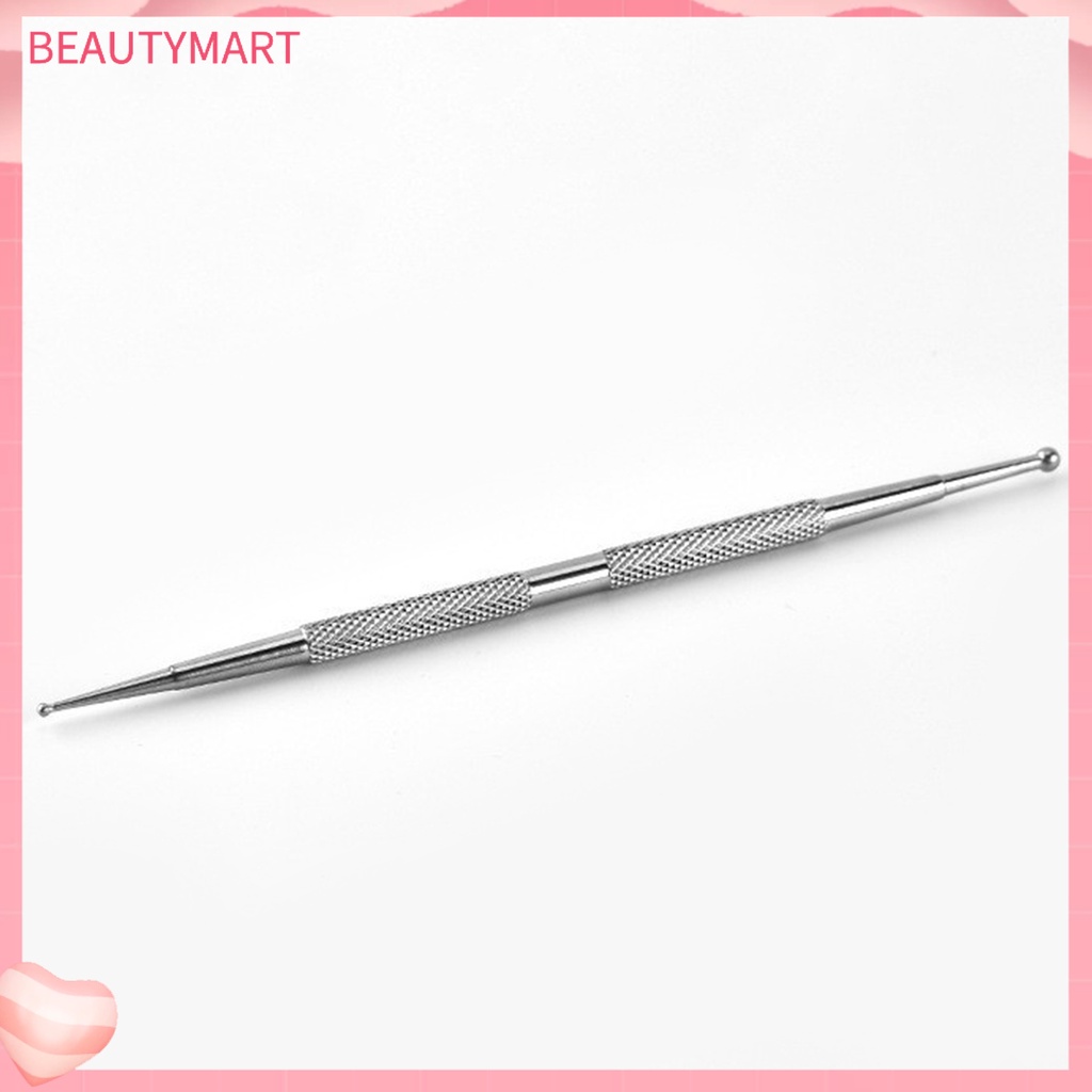 Set 5 Bút Chấm Bi Hai Đầu Bằng Thép Không Gỉ Bền Bỉ Thoải Mái Có Thể Tái Sử Dụng