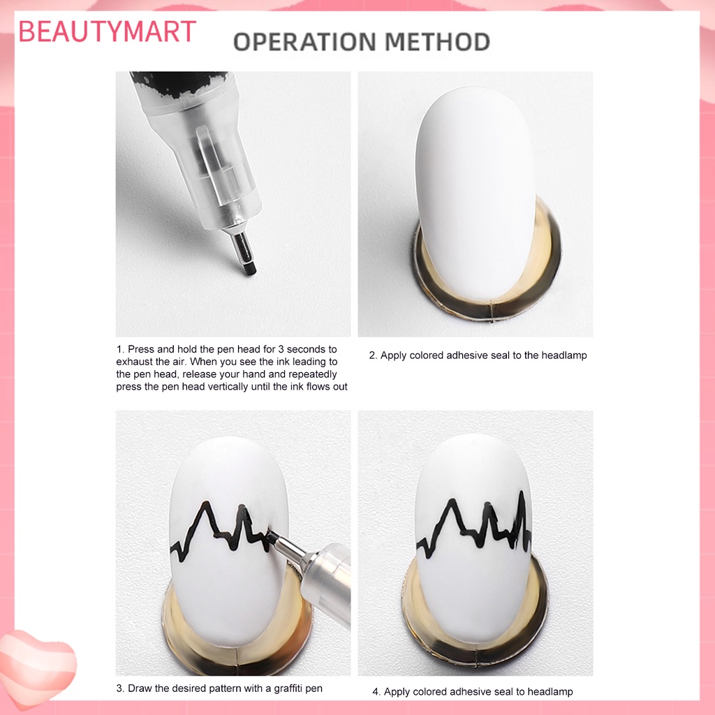 Bút Vẽ Trang Trí Móng Tay Nhanh Khô Không Gây Kích Ứng Dễ Sử Dụng