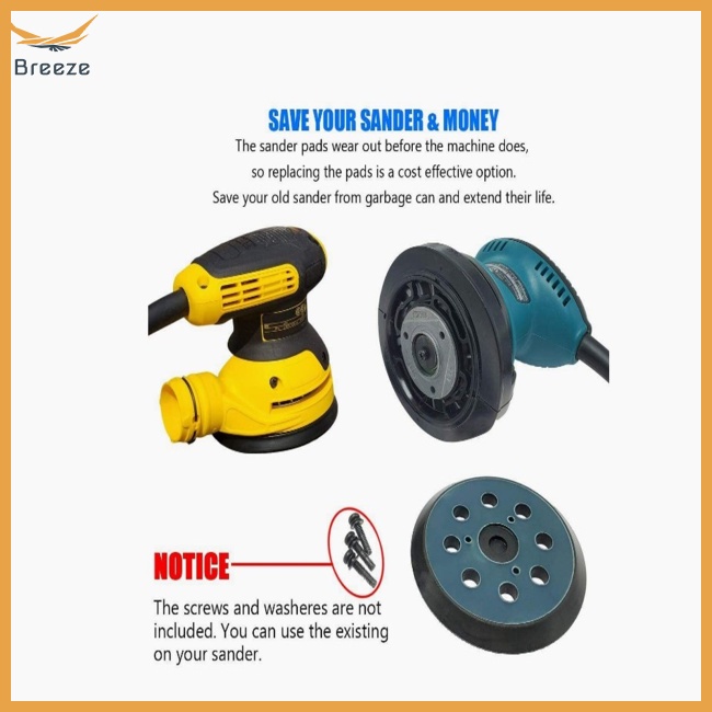 Đệm Vòng Móc 8 Lỗ 5 Inch Thay Thế Tương Thích Với Dây Cáp Makita