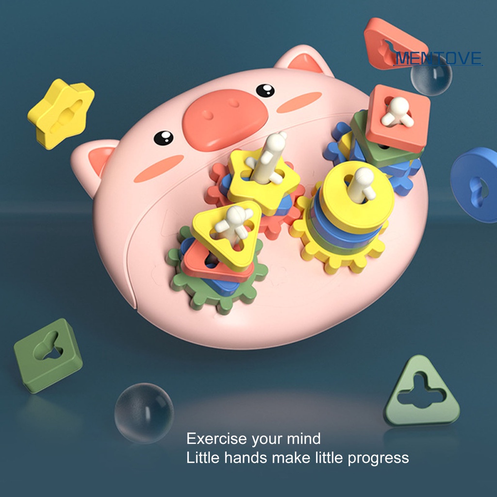 [MT] 1 Bộ Đồ Chơi Xếp Chồng Lên Nhau Bằng Nhựa Phân Loại Bằng Tay Và Mắt Thú Vị Trang Trí