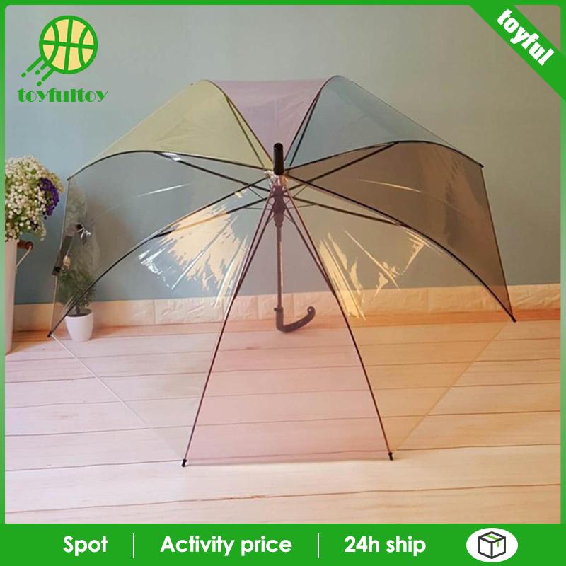 Dù Che Mưa Dia x H 100 x 82Cm 8 Thép Màu Trong Suốt Thời Trang