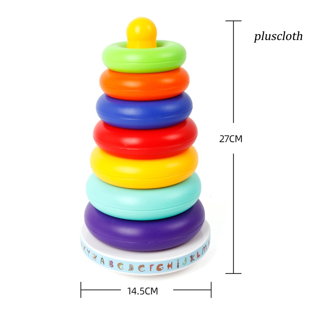 1 Bộ Vòng Đồ Chơi Bằng Nhựa Nhận Diện Chuông Nhiều Màu Sắc Dành Cho Trẻ Em