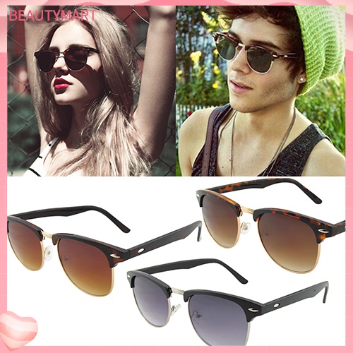 Kính Mát Bản Lớn Đính Đinh Tán Phong Cách Retro Cho Nam Nữ