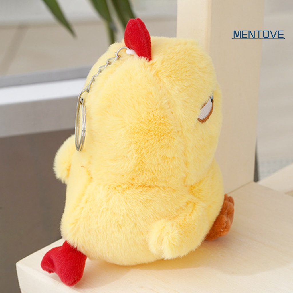[MT] Móc Khóa Hình Gà Con Giận Dữ Nhồi Bông Đáng Yêu Nhẹ Nhàng Trang Trí Ba Lô