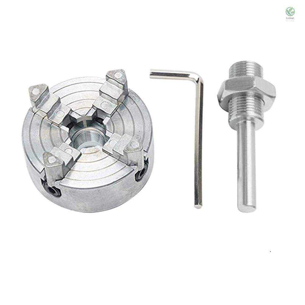 Mâm Cặp 4 Cánh Tự Khóa Bằng Hợp Kim Kẽm Cho Máy Tiện Mini