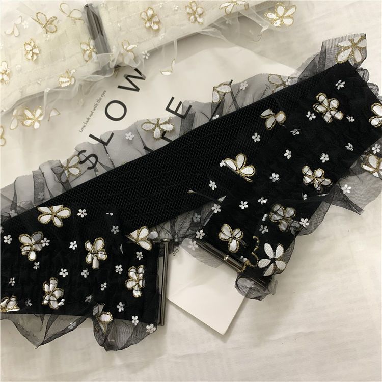 Thắt Lưng Phối Ren Co Giãn Thời Trang Dành Cho Nữ