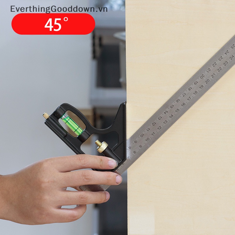 Thước Đo Góc Phải 45 / 90 Độ 12inch Có Thể Điều Chỉnh
