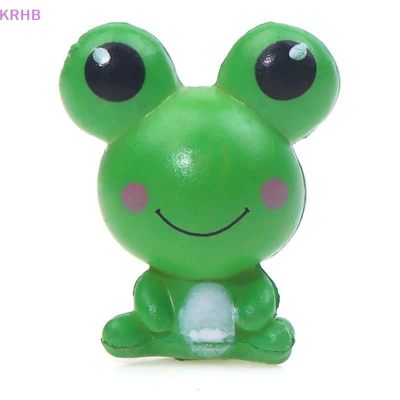 Set 2 Tượng Ếch Hoạt Hình Mini Dễ Thương Dùng Để Trang Trí