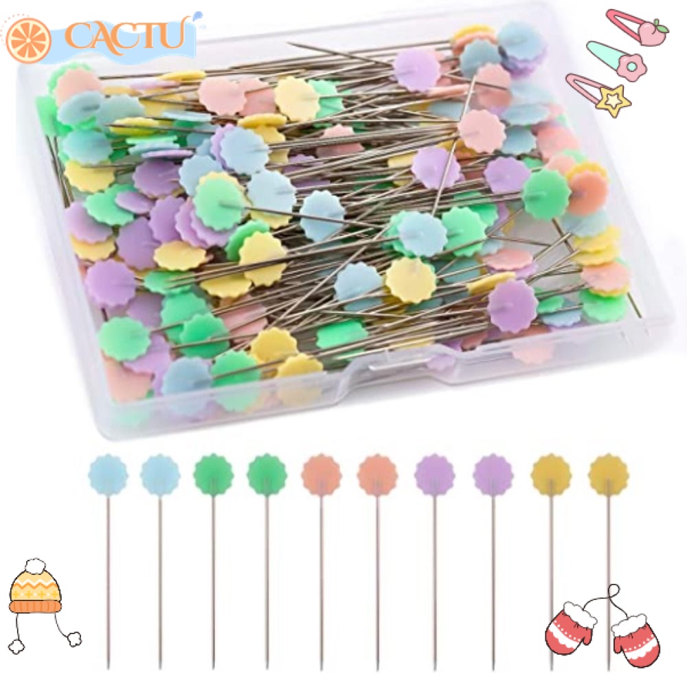 CACTU Hộp Đựng Ghim Cài Áo Hình Hoa Nhiều Màu Sắc Dễ Thương