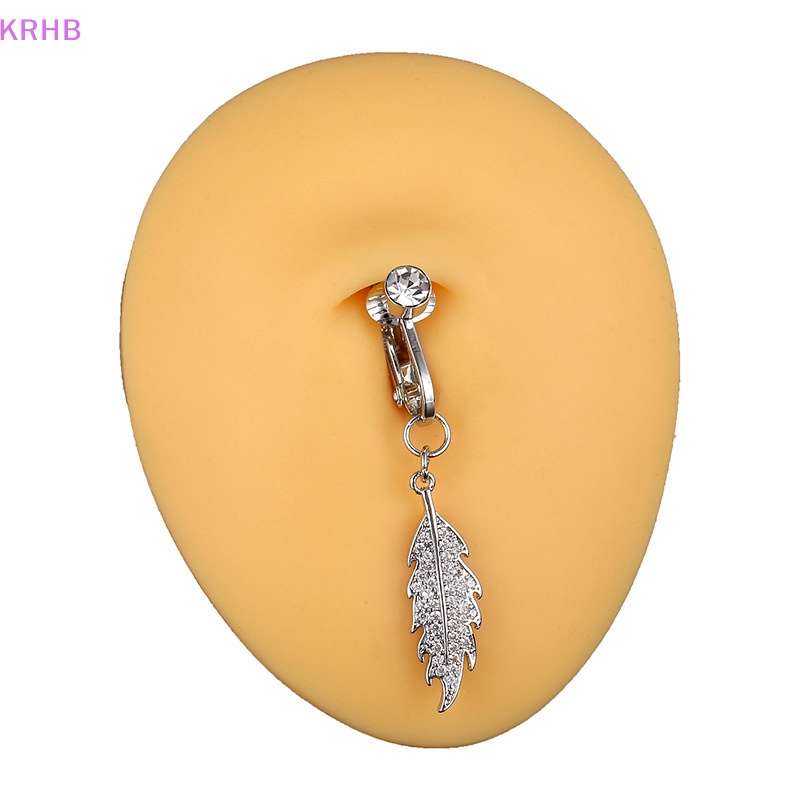 Khuyên Rốn Hình Lông Vũ Không Cần Đục Lỗ Bằng Đồng Gợi Cảm Cho Nữ Mới