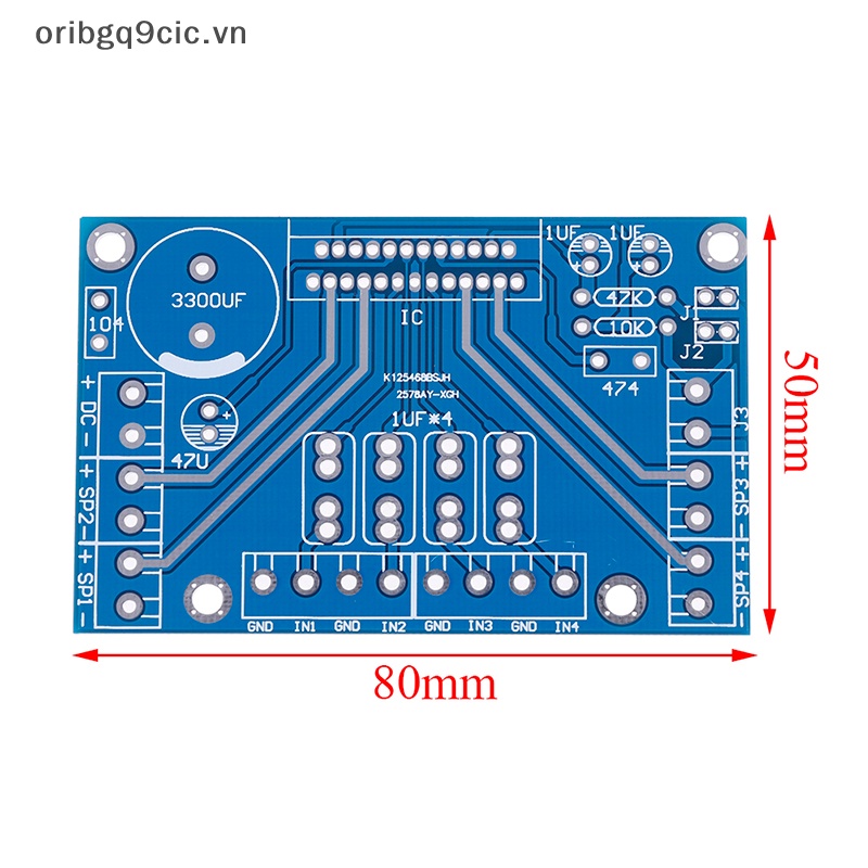 Oribgq9cic Bộ khuếch đại công suất tda7388 bốn kênh 4x41W âm thanh DC 12V BTL PC xe amp PCB VN