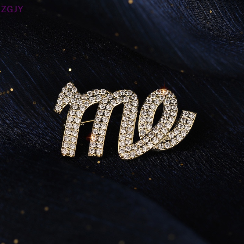Ghim Cài Áo Hình Chữ ME Đính Đá Thời Trang Dành Cho Nữ Mới
