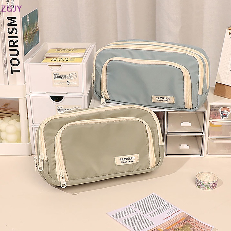 Túi Đựng Bút Sức Chứa Lớn Phong Cách Hàn Quốc Cho Nữ Sinh Mới