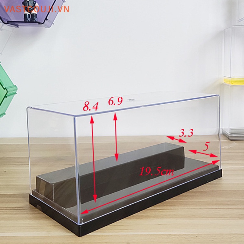 Hộp Trưng Bày Mô Hình VASTJI 2 Tầng Màu Trong Suốt DIY
