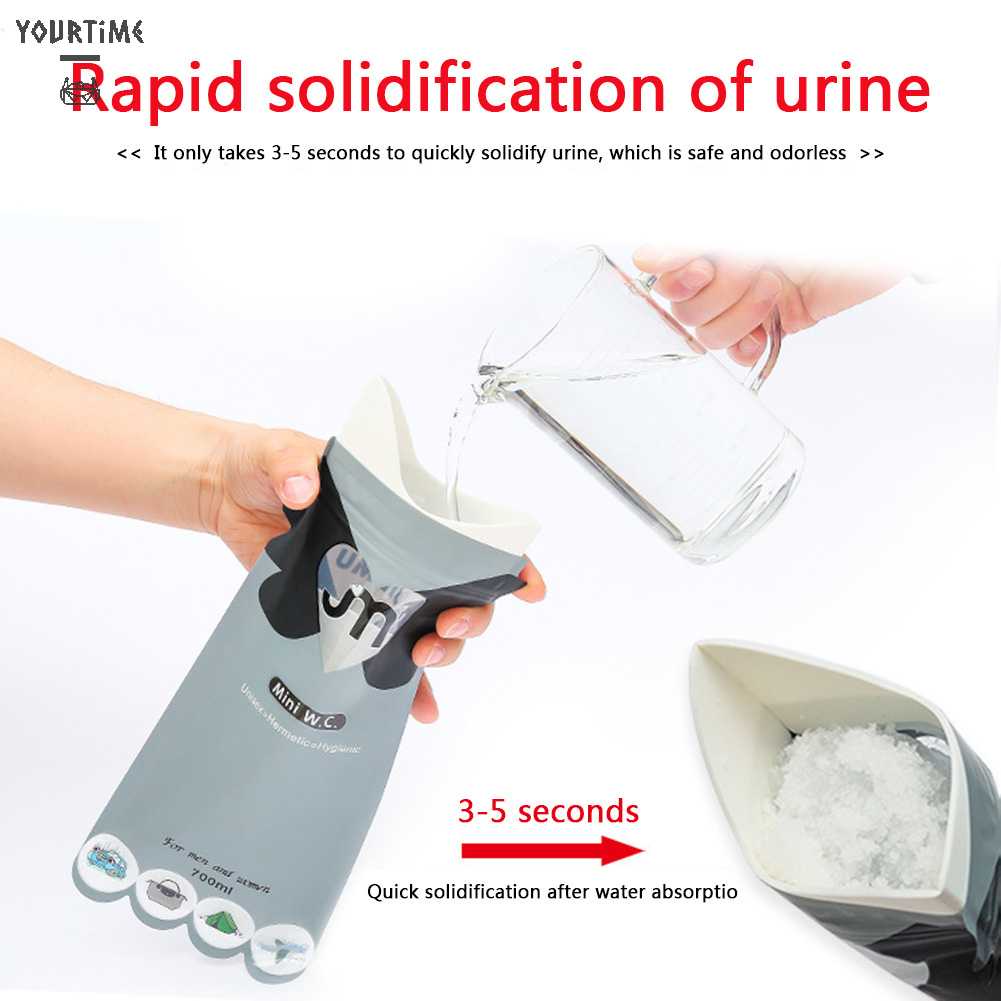 Set 3 Túi Đi Tiểu Khẩn Cấp Sử Dụng Một Lần Tiện Lợi