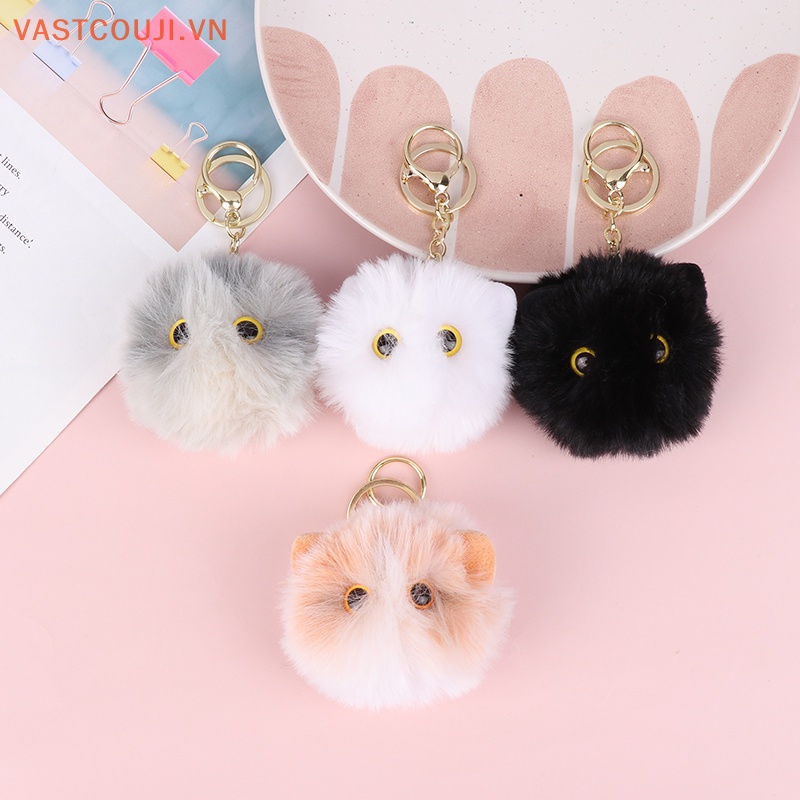 Móc Khóa Hình Mèo Nhồi Bông Đáng Yêu