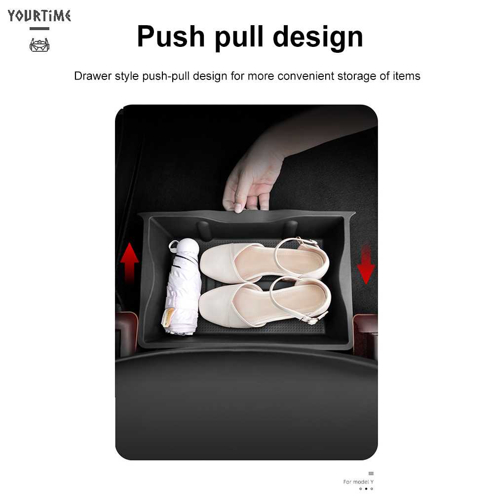 Khay Đựng Khăn Giấy Ẩn / Chìa Khóa Xe Hơi Chất Liệu TPU Tiện Dụng Cho Tesla Model