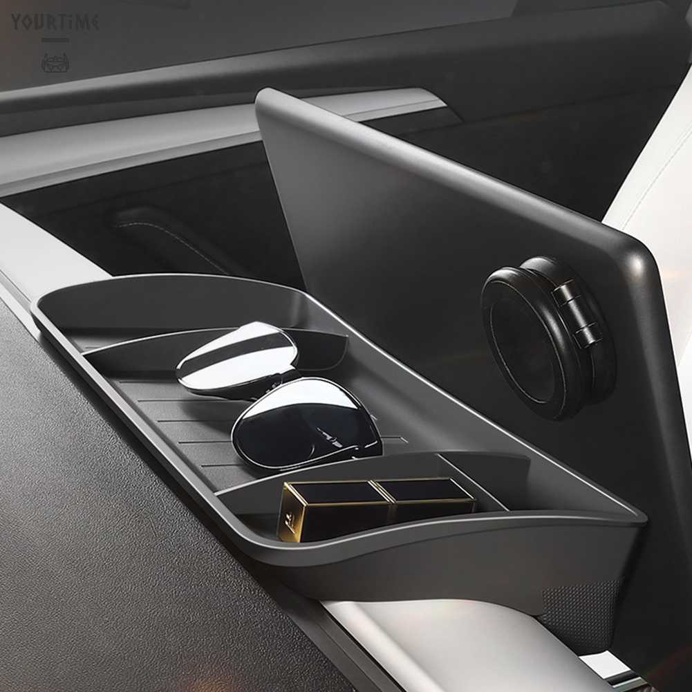 Hộp Đựng Đồ Dùng Gắn Bảng Điều Khiển Chống Trượt Cho Tesla Model 3