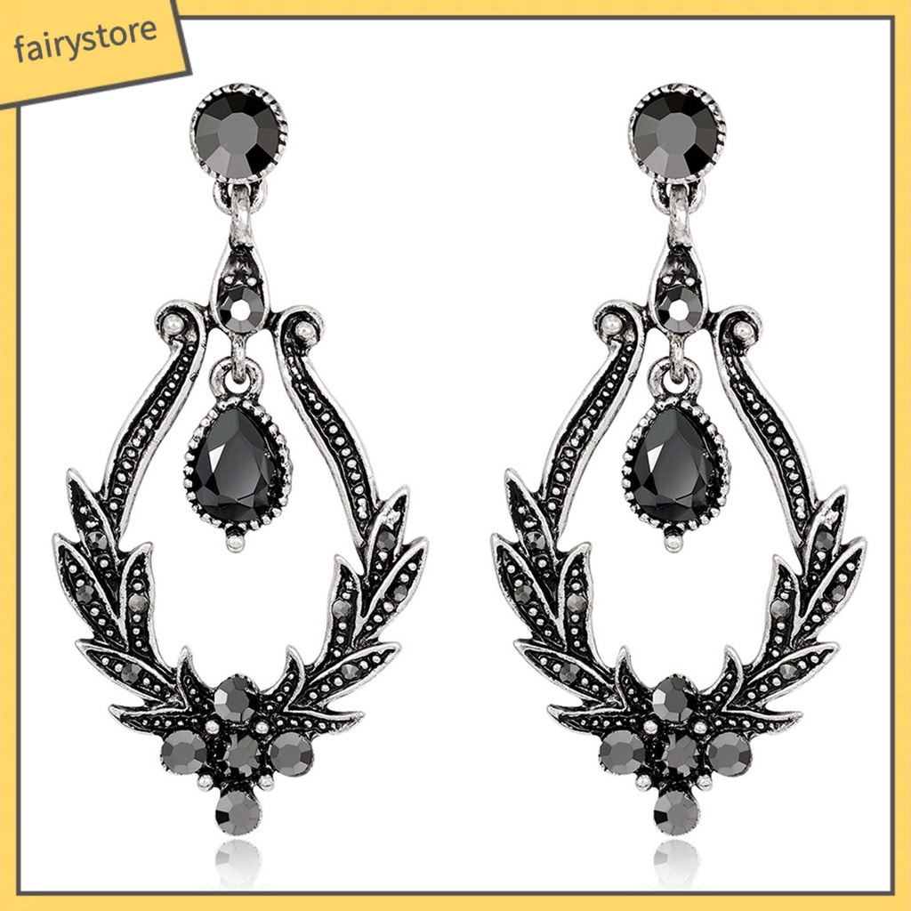 1 Đôi Bông Tai Thiết Kế Rỗng Chống Mài Mòn Sang Trọng