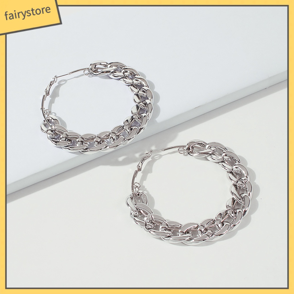 1 Đôi Bông Tai Tròn Không Gây Kích Ứng Thân Thiện Với Làn Da Và Không Gây Kích Ứng Dành Cho Nữ