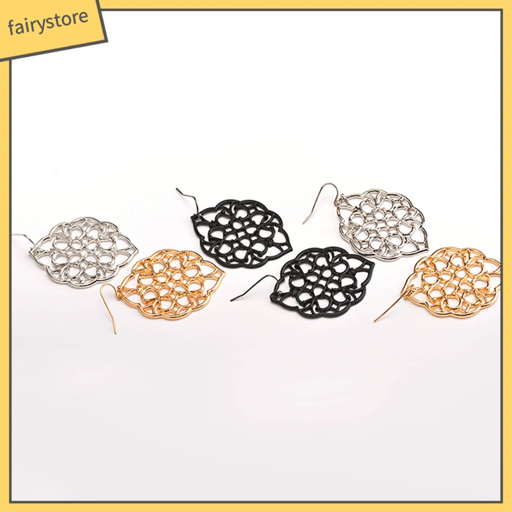 Bông Tai Hình Tròn Rỗng Thời Trang Dành Cho Nữ