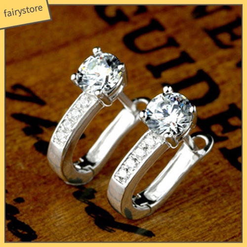 Bông Tai Mạ BạC ĐíNh Đá ThờI Trang