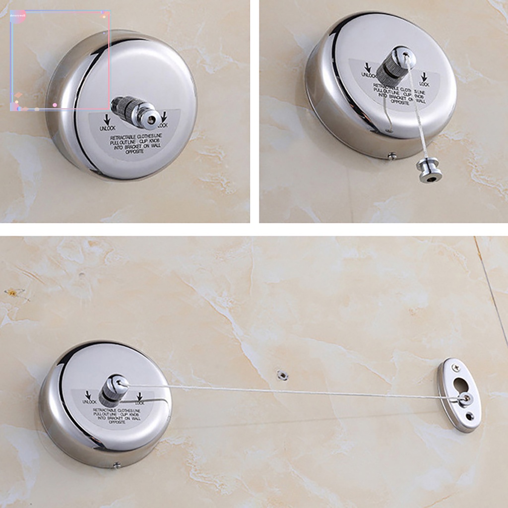 Dây Phơi Quần Áo Gắn Tường Không Cần Khoan Tiện Dụng