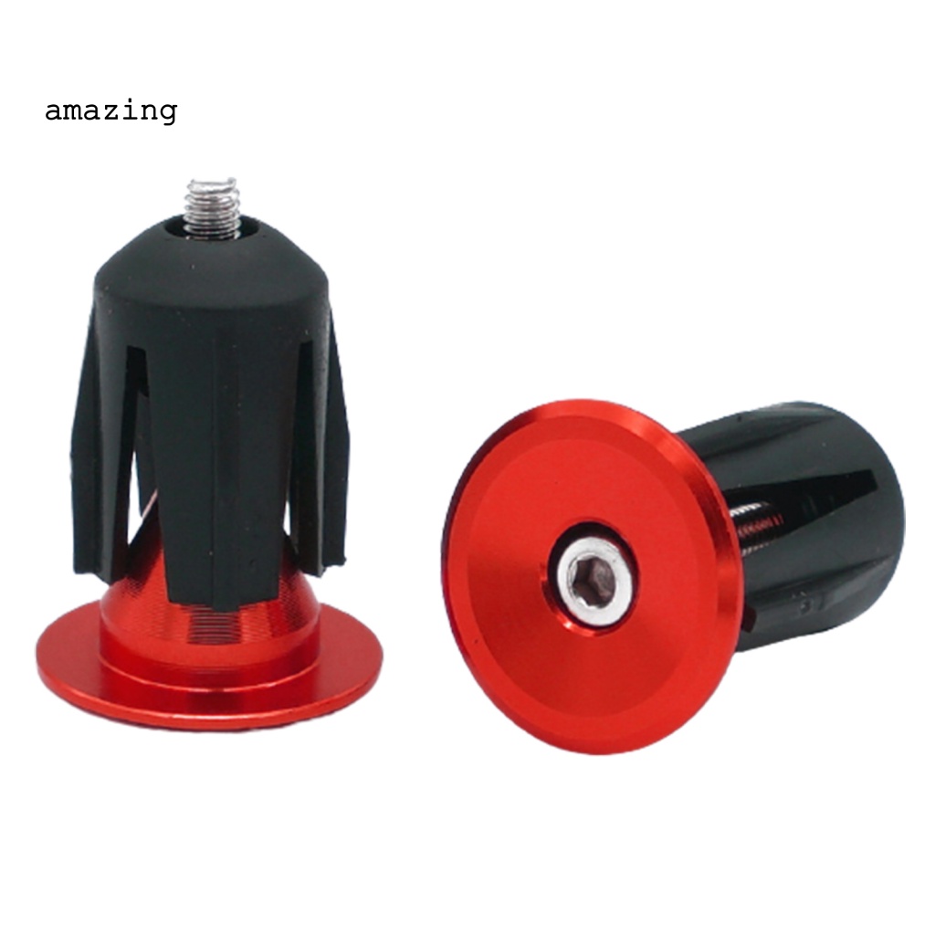 Bộ 2 Nút Gắn Tay Lái Xe Đạp Bằng Hợp Kim Nhôm Gọn Nhẹ Chống Mòn / Mòn