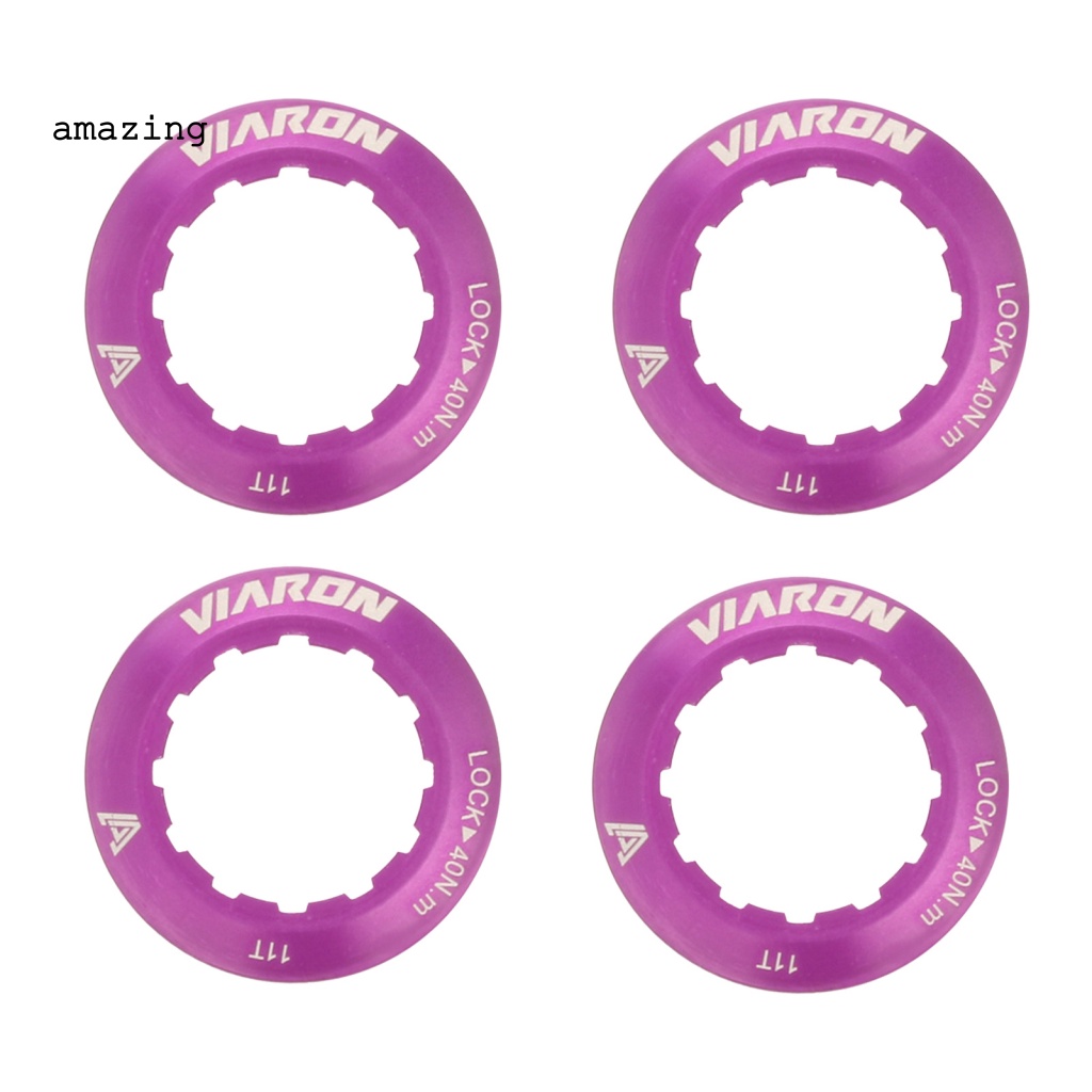 Set 4 Khóa Bánh Đà VIARON Bằng Hợp Kim Nhôm Chống Ăn Mòn Bảo Vệ Cho Xe Đạp