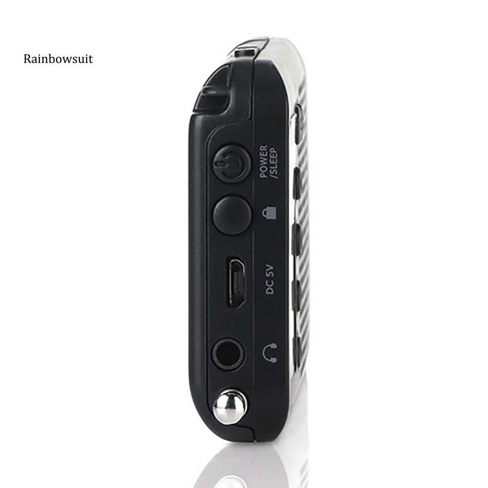 Radio Kỹ Thuật Số Mini HRD-104 Băng Tần Kép Màn Hình LCD