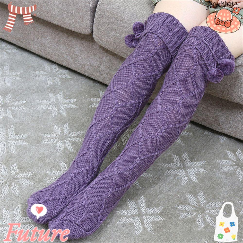 Tất Dài Mềm Mại Giữ Ấm Thời Trang Cho Nữ