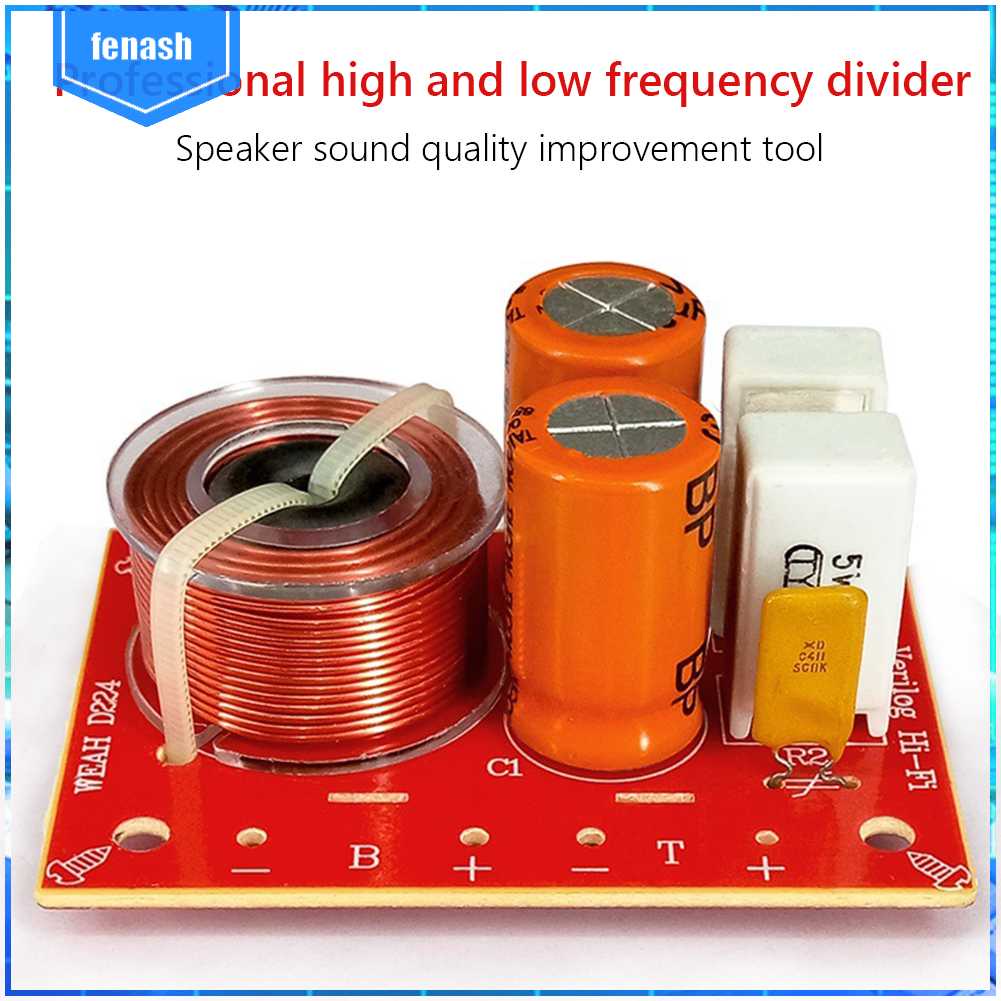 1 Bộ Lọc Tần Số Âm Thanh Hi-Fi 2 Chiều 120W 55 Hz-20k Hz Cho Loa