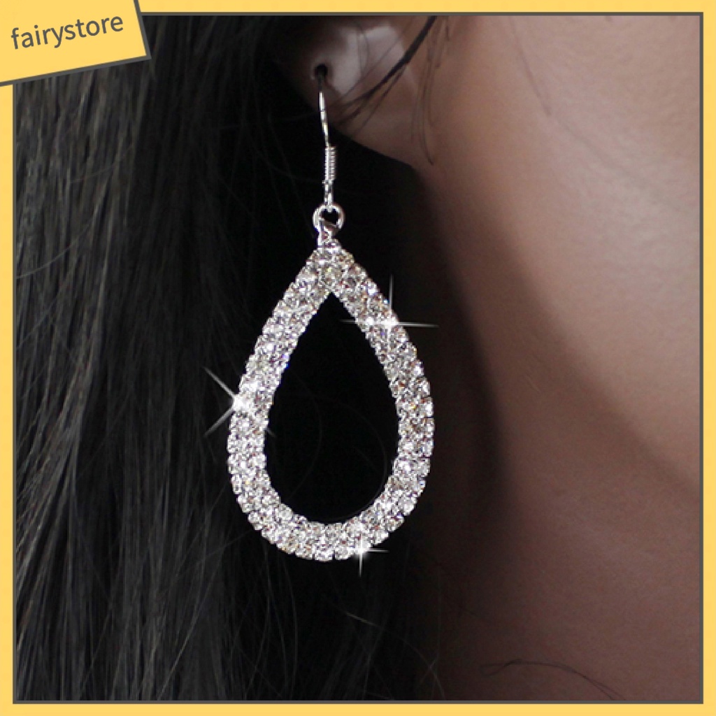 Bông Tai Hình Giọt Nước Mắt Tinh Tế Thoải Mái Trang Trí Lễ Hội