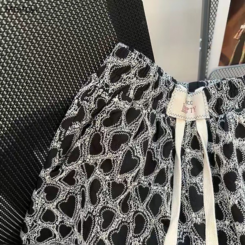 [Meifuyi] Quần Short Thể Thao Ống Rộng Lưng Cao Size Lớn Thời Trang Mùa Hè 2023