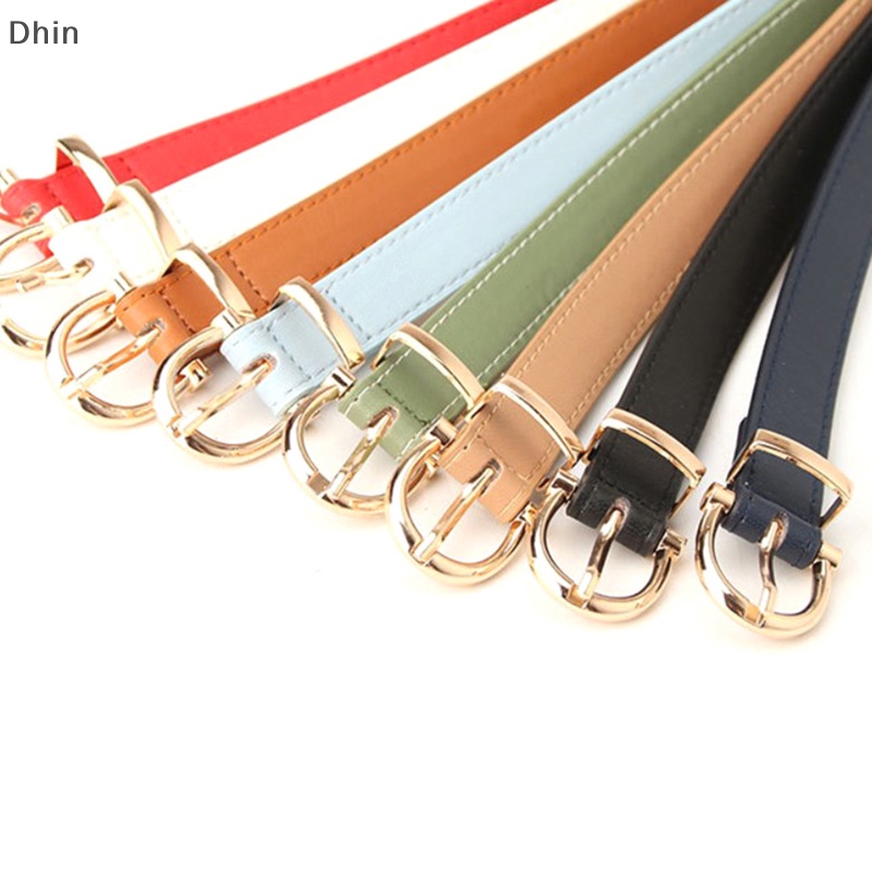 Thắt Lưng Da PU Khóa Kim Loại Đơn Giản Thời Trang Cho Nữ