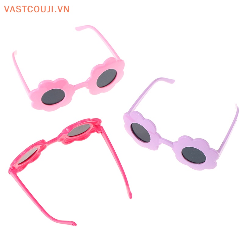 Kính Mát Gọng Nhựa Đính Hoa Xinh Xắn Cho Búp Bê VASTJI