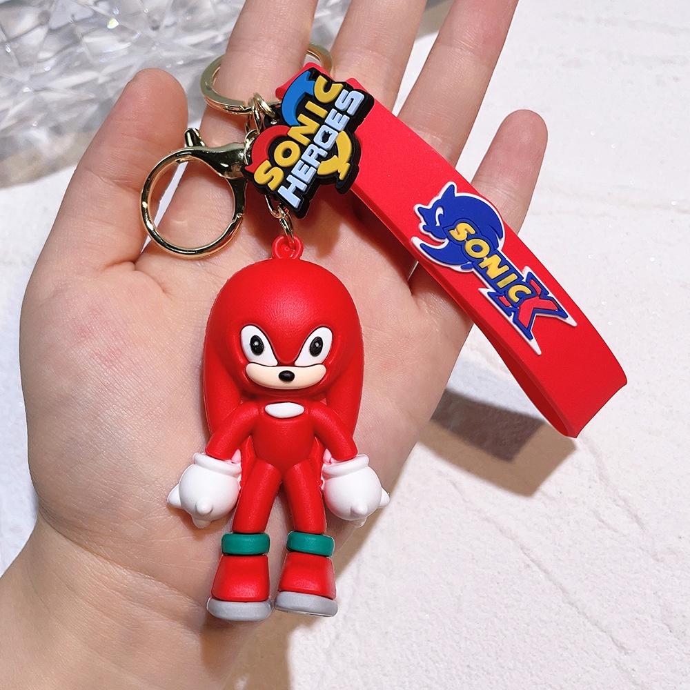 Hoạt Hình Anime Sonic Nhân Vật Hành Động Móc Khóa Móc Chìa Khóa Vòng Chìa Khóa Kawaii Silicone Túi Xách Xe Mặt Dây Đồ Chơi